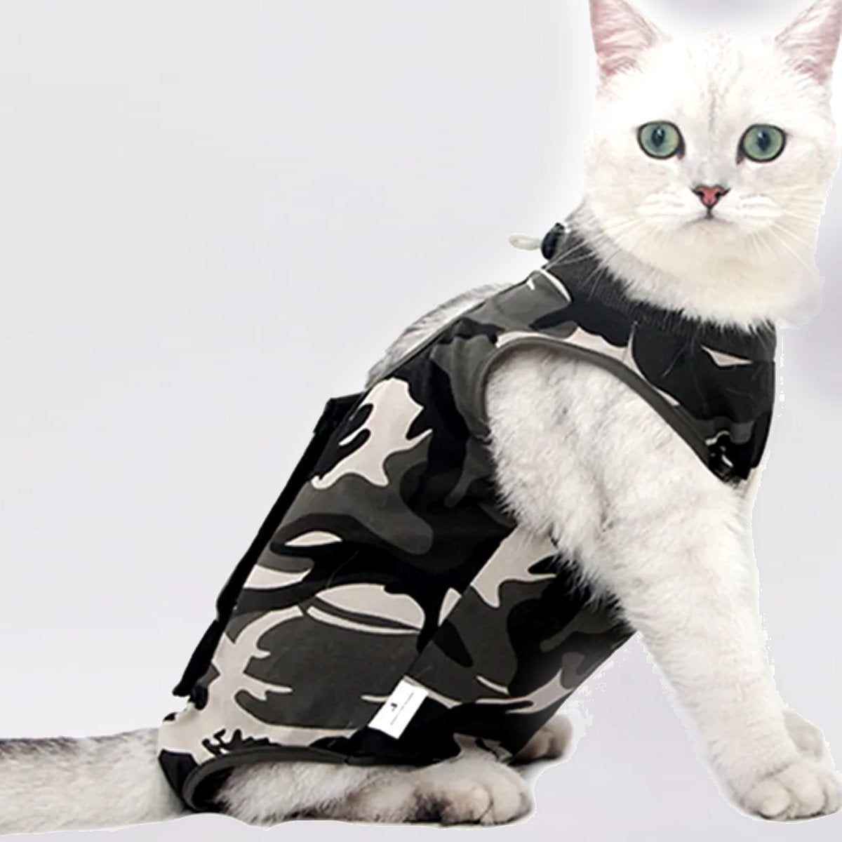 Post Surgery Cat Suit Anxiety Recovery Velcro Vest | Clothes for Cats