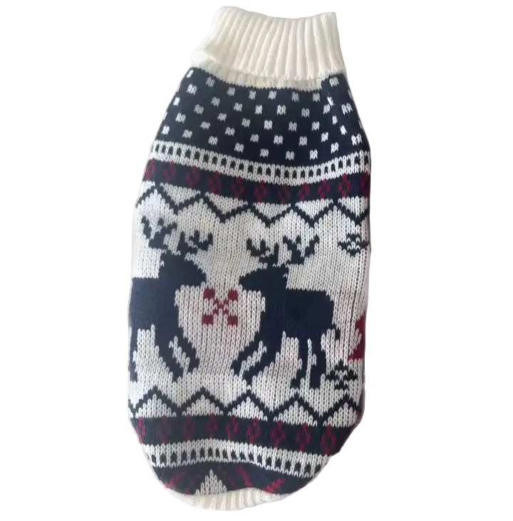 Scandi Knit Sphynx Cat Jumper Sweater - Blue