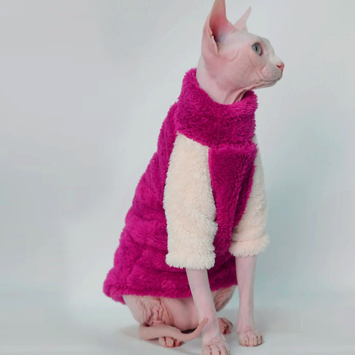 The Plum and Cream Sphynx Cat Fleece