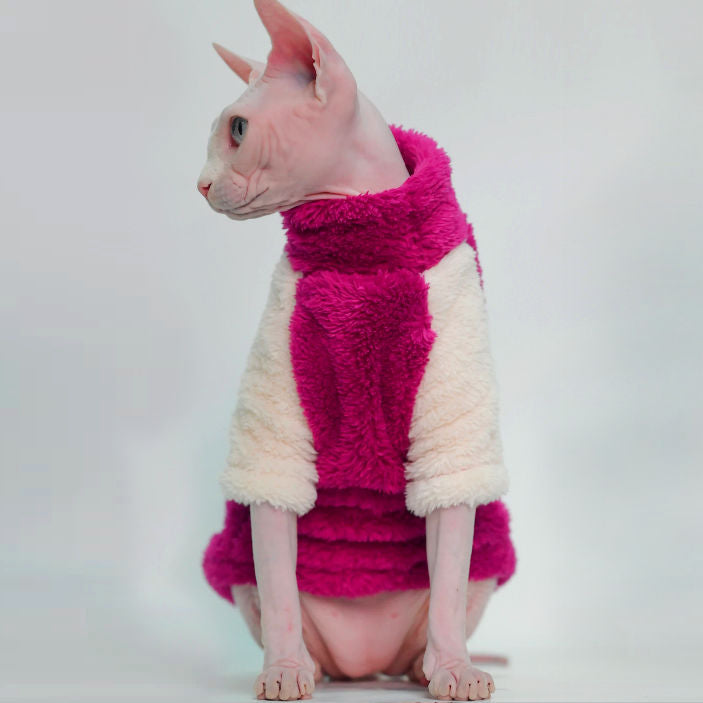 The Plum and Cream Sphynx Cat Fleece
