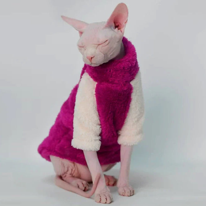 The Plum and Cream Sphynx Cat Fleece