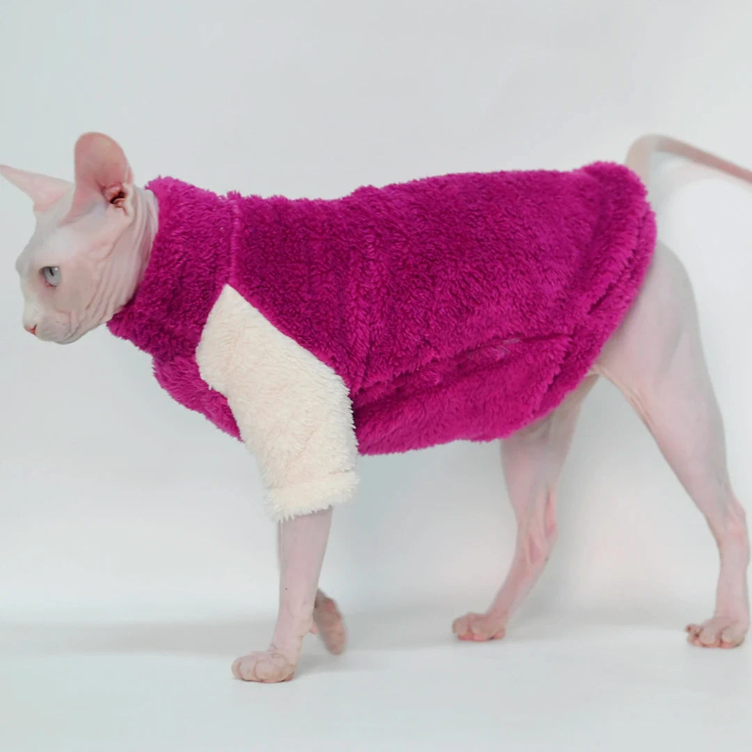 The Plum and Cream Sphynx Cat Fleece