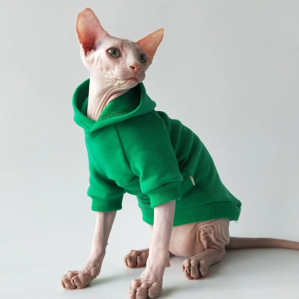 Plain Naked Cat Sweatshirt Hoodies