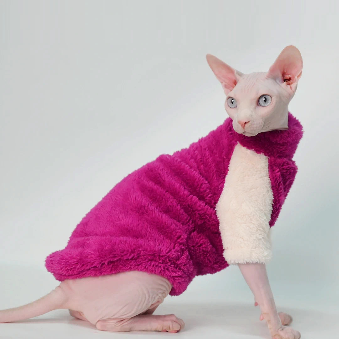 The Plum and Cream Sphynx Cat Fleece