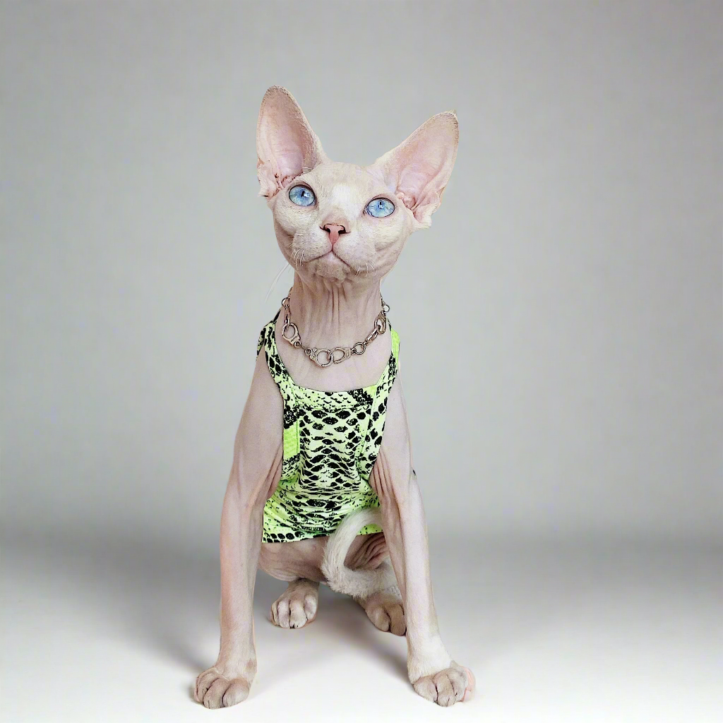 Vegan Snakeskin Sphynx Cat Vest