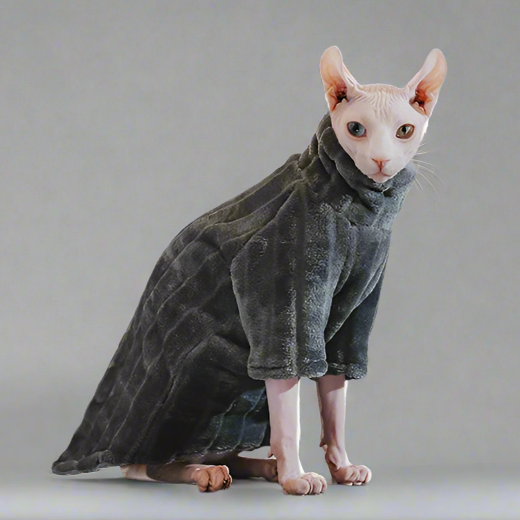 Deluxe Sphynx Cat Striped Fleece