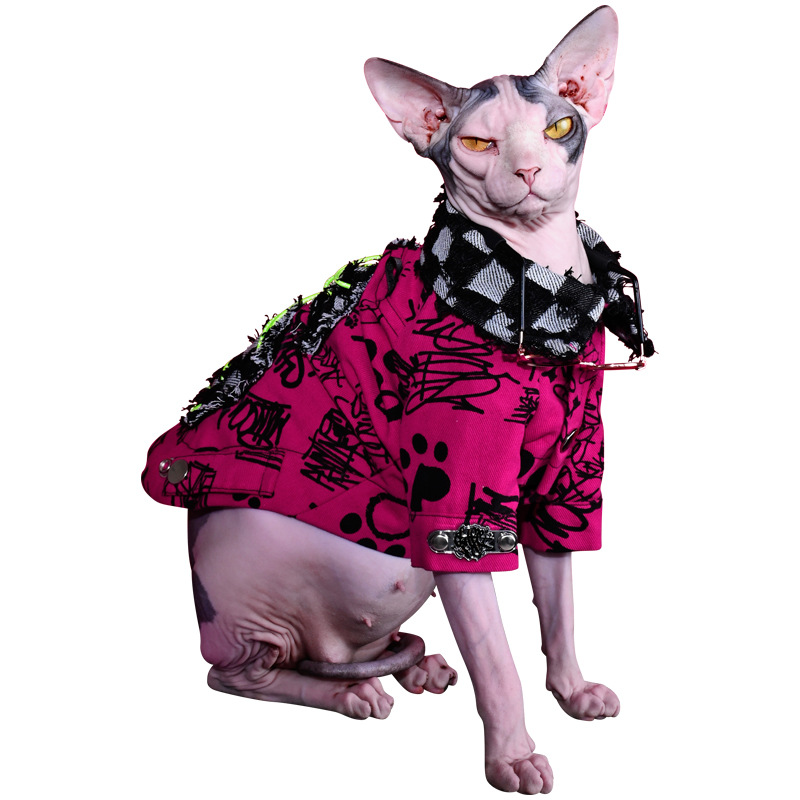 SALE Sphynx Cat Graffiti Street Jacket