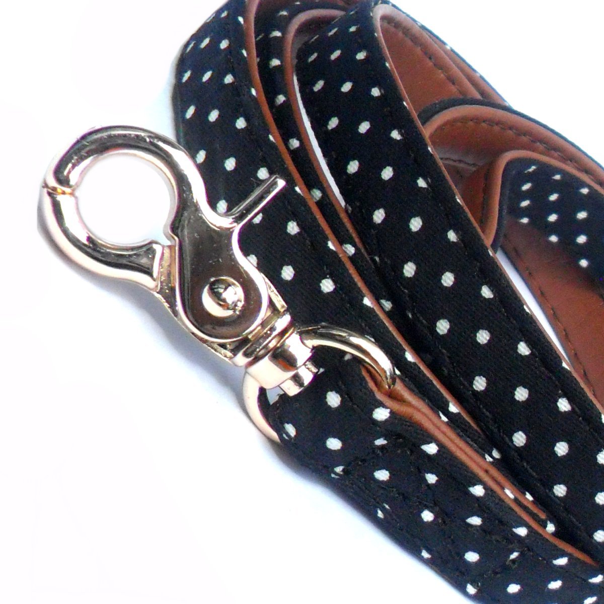 Dog Leads Polka Dot Fabric Dog Leads - Prince & Princess Designer Petwear