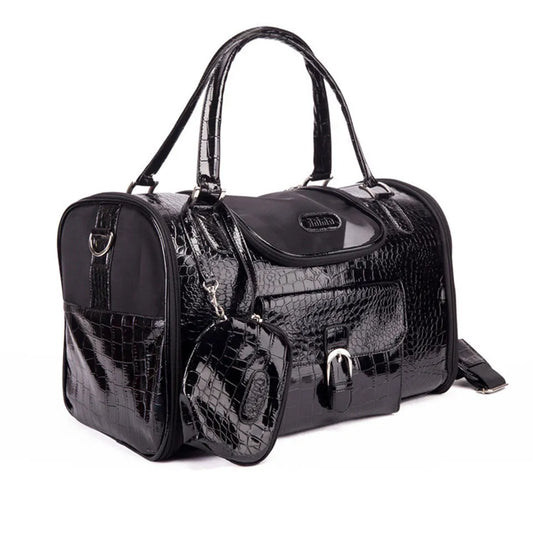 Croc Pet Cat Travel Carrier - Black