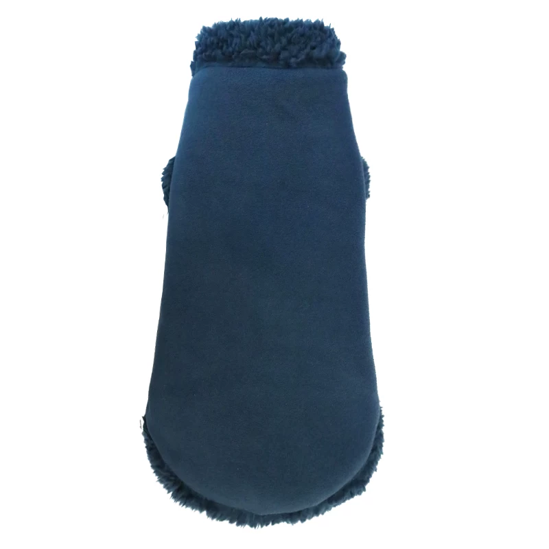 SALE One Hole Cat Fleece Inky Blue M