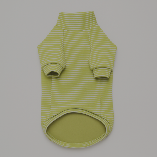 Warm Green Cat T-Shirt - Size 5