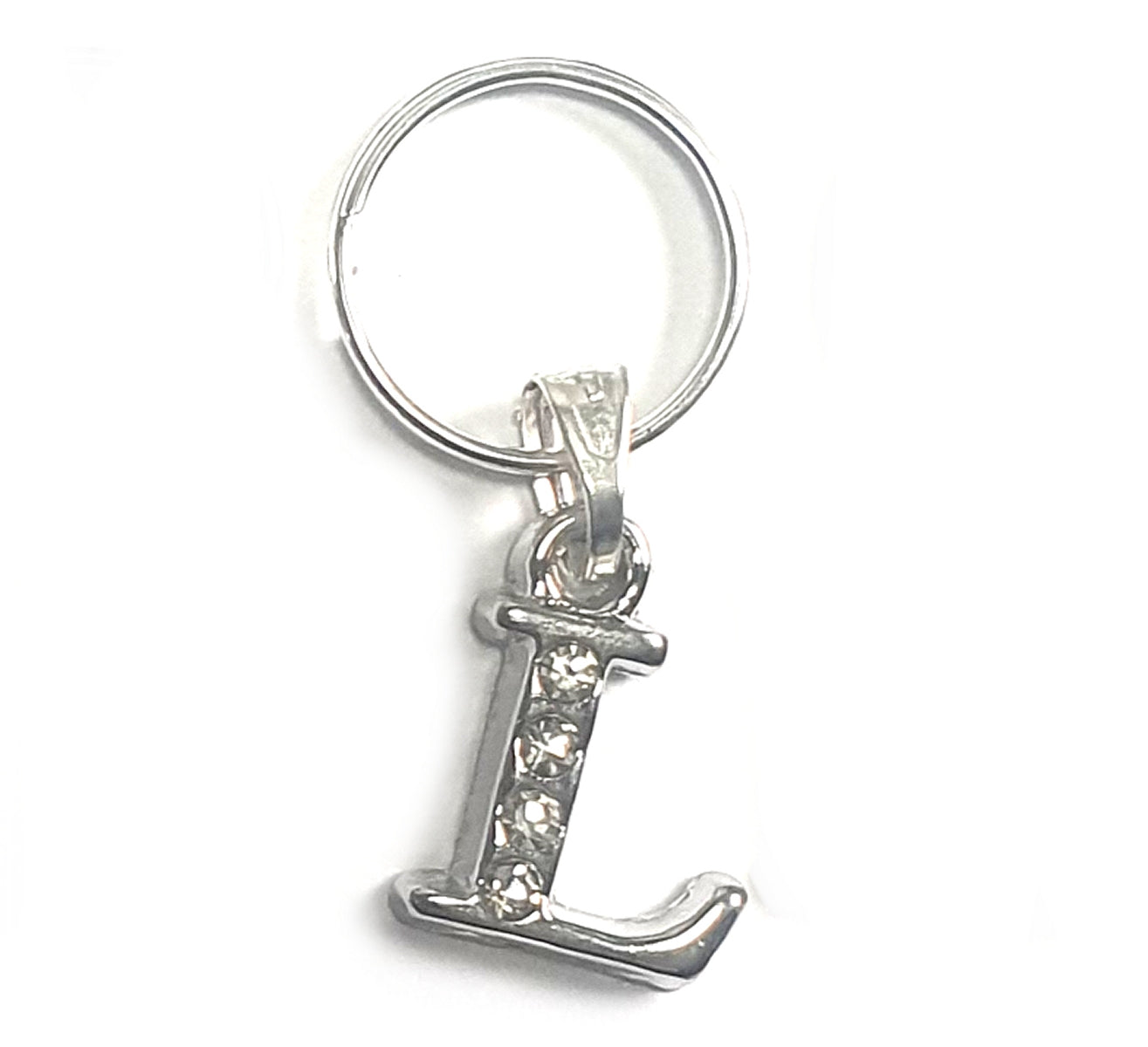 Small Silver A-Z Letter Cat Collar Charms
