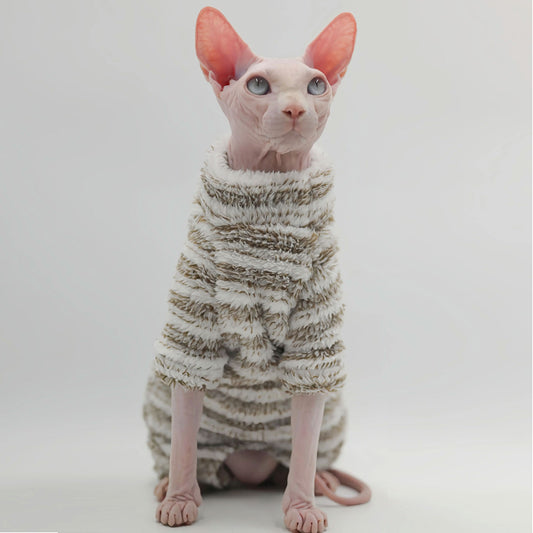 Fluffy 4-Leg Sphynx Cat Body Jumpsuit