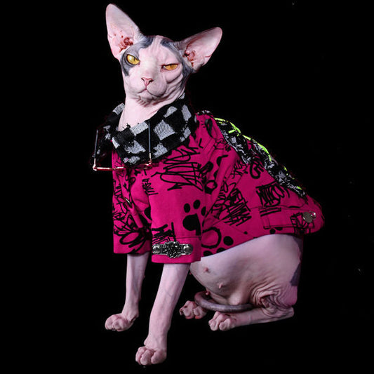 SALE Sphynx Cat Graffiti Street Jacket