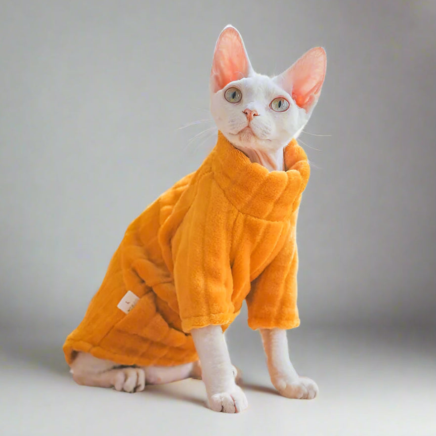 Deluxe Sphynx Cat Striped Fleece
