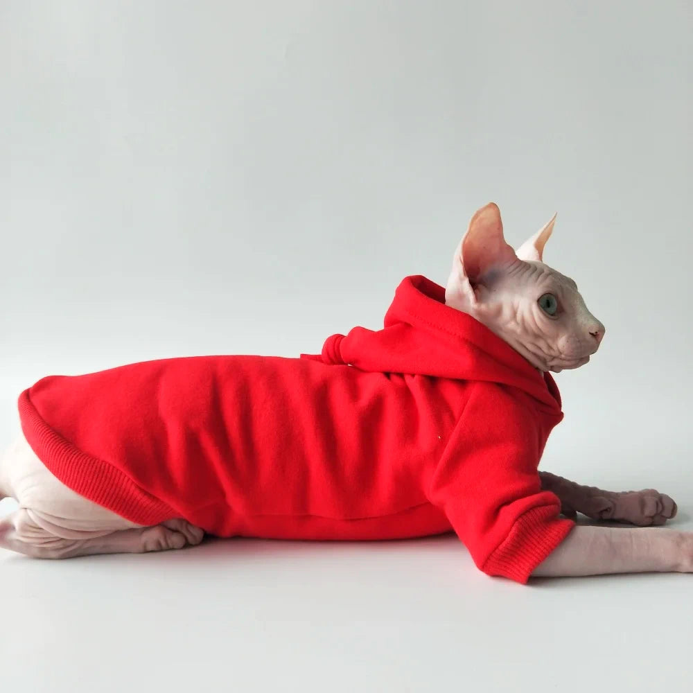 Plain Naked Cat Sweatshirt Hoodies
