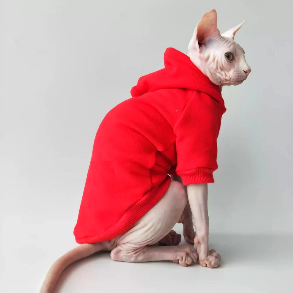 Plain Naked Cat Sweatshirt Hoodies
