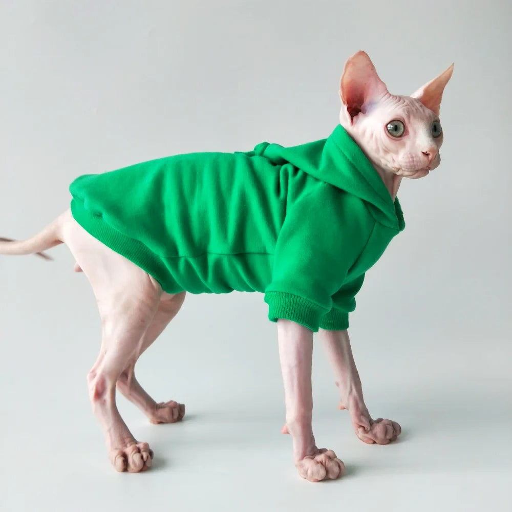 Plain Naked Cat Sweatshirt Hoodies