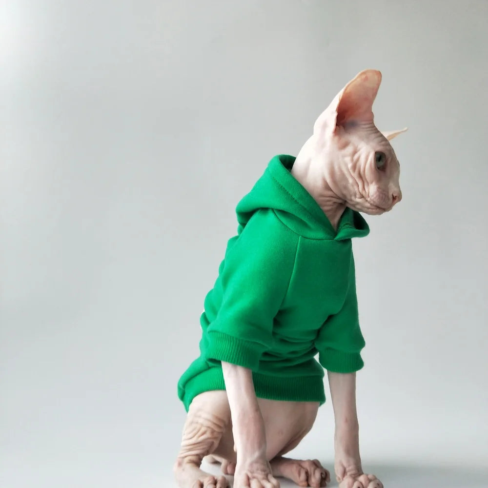 Plain Naked Cat Sweatshirt Hoodies