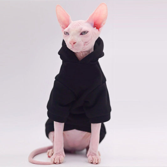 Sphynx Cat Sweatshirt Hoody - Black