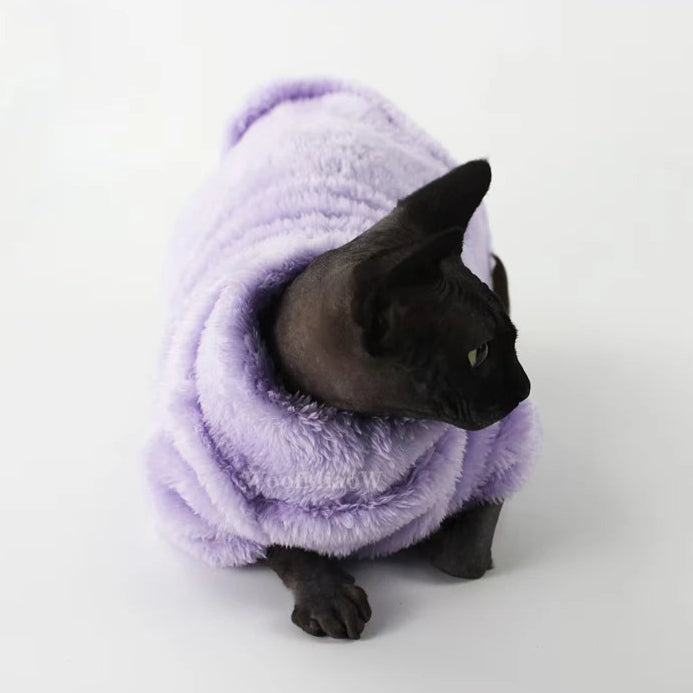 Pretty Pullover Fleece Sphynx Cat Tops