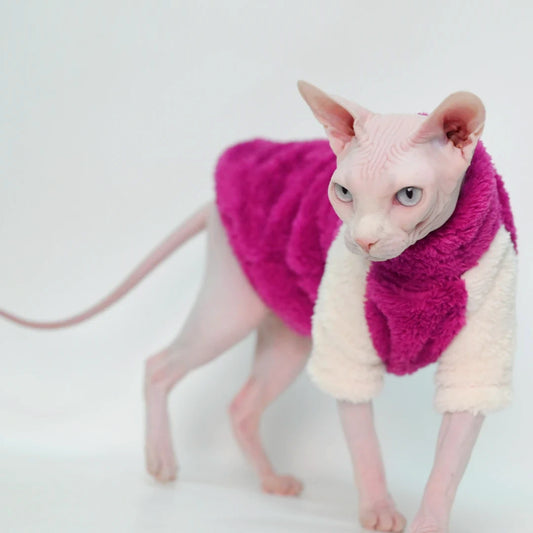 The Plum and Cream Sphynx Cat Fleece