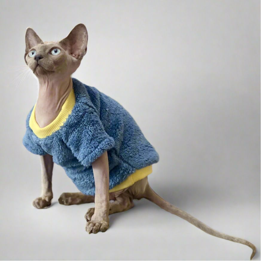 Fluffy Fleece Sphynx Cat Jumpers