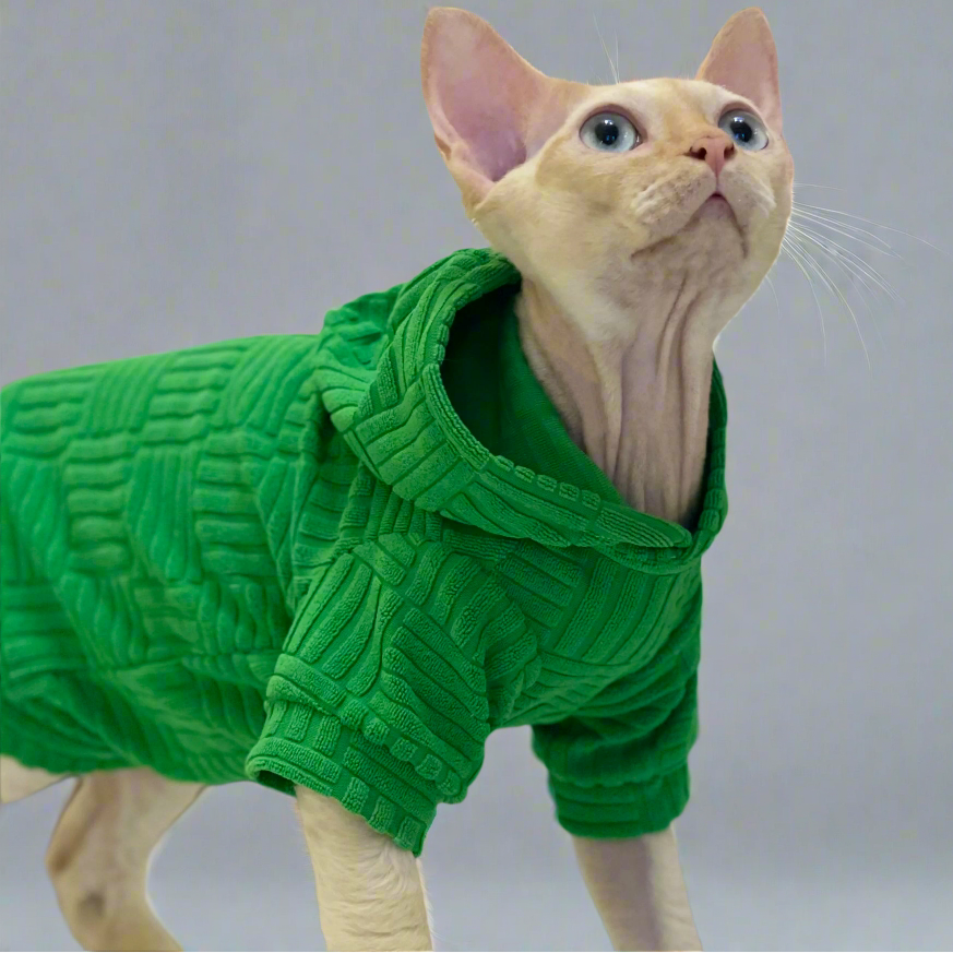 Green Sphynx Cat Hoody