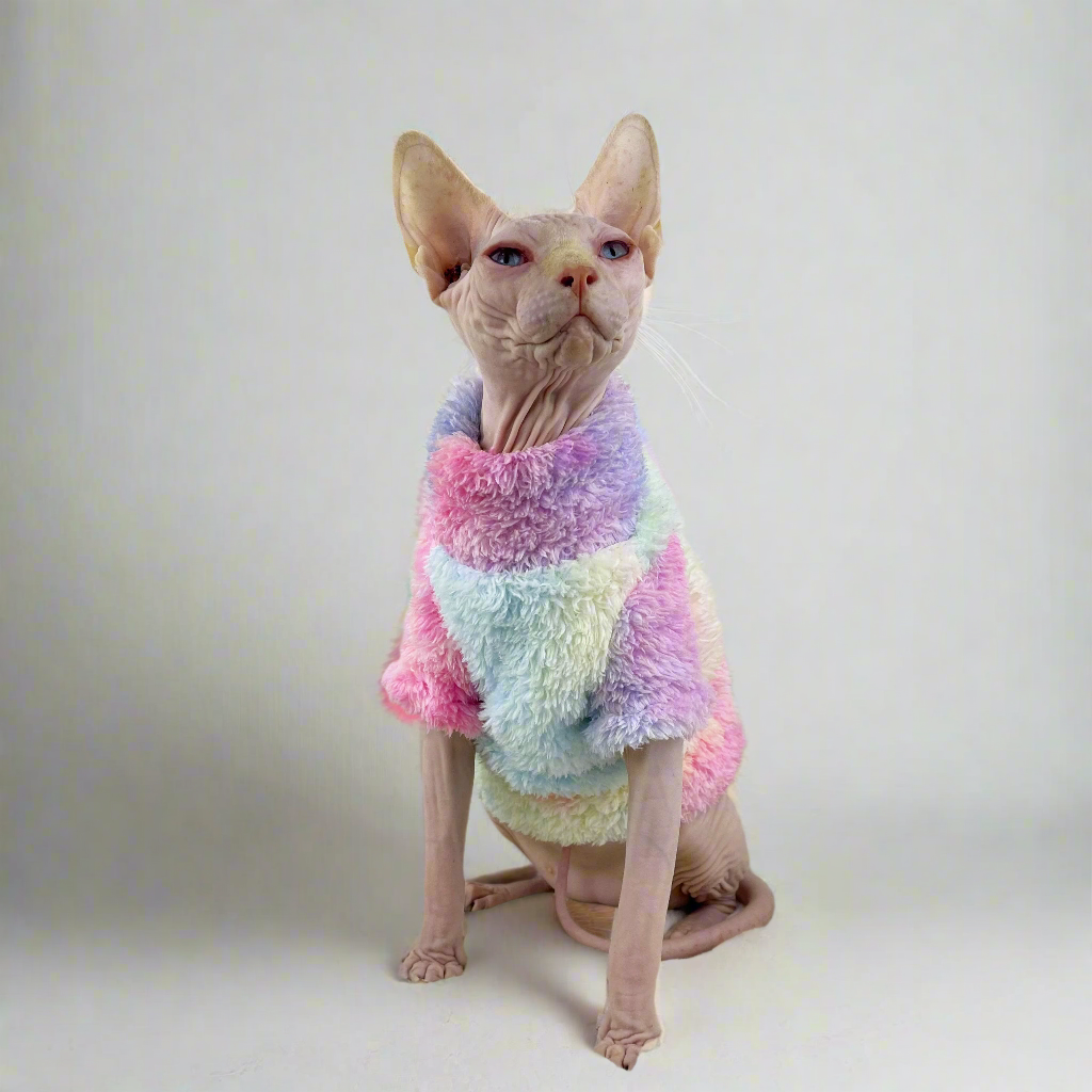 Unicorn Sphynx Cat Fluffy Fleece