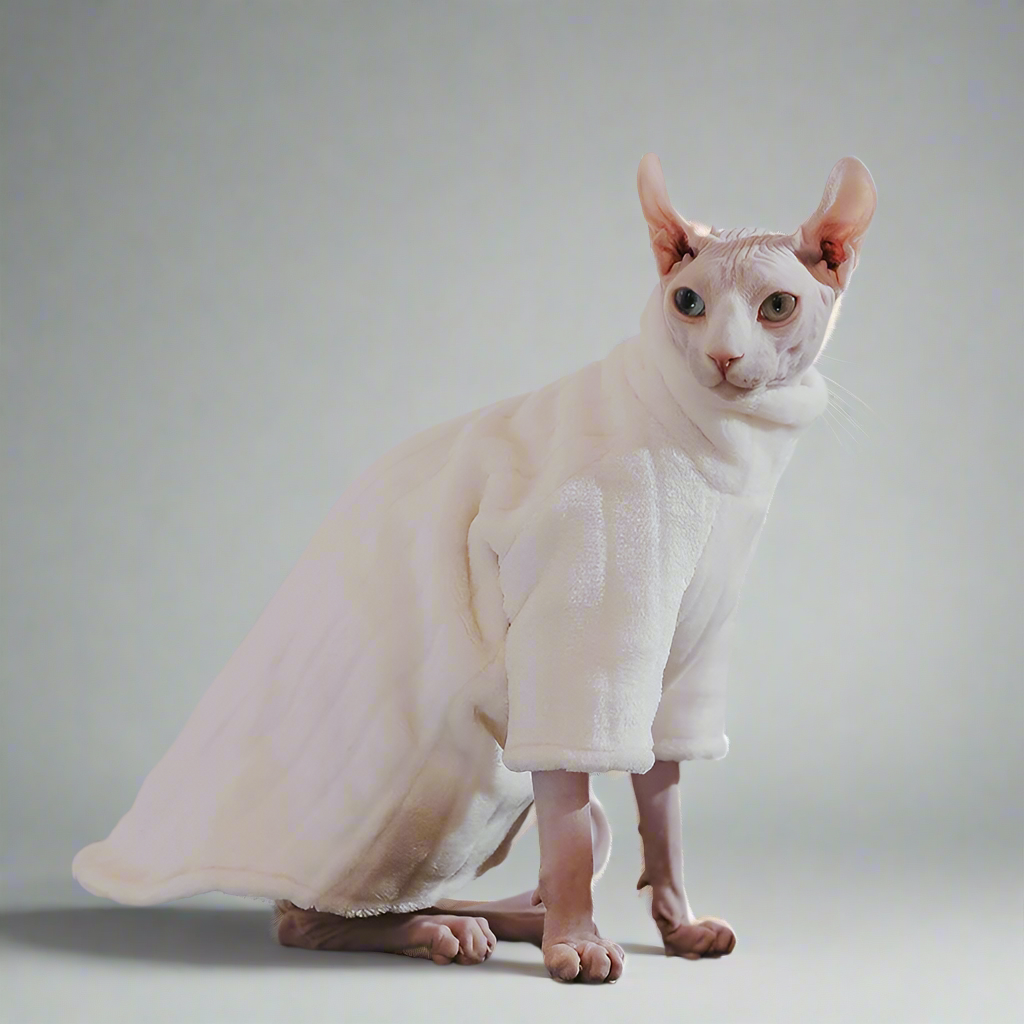 Deluxe Sphynx Cat Striped Fleece