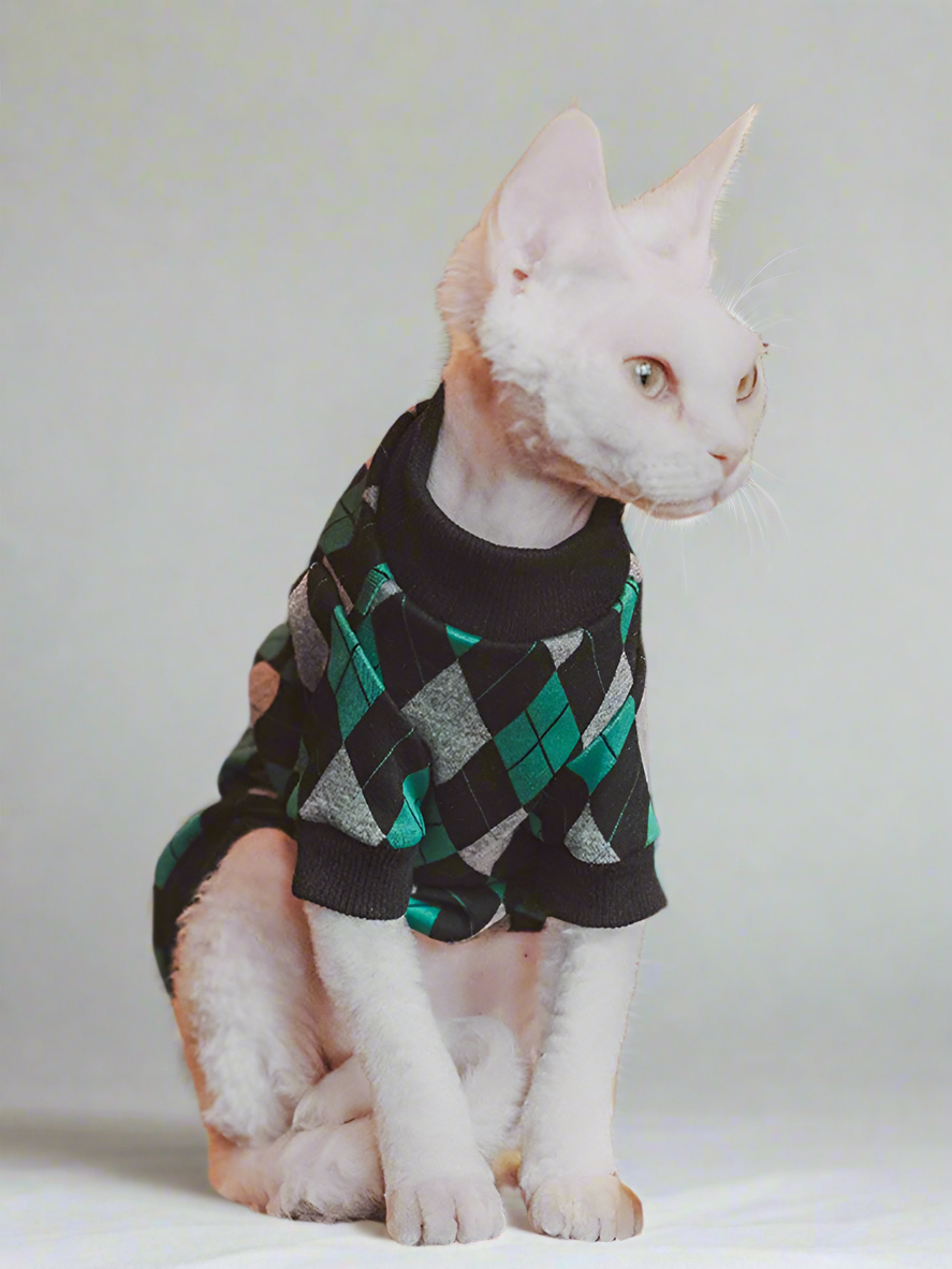 Diamond Sphynx Cat Sweater Jumper