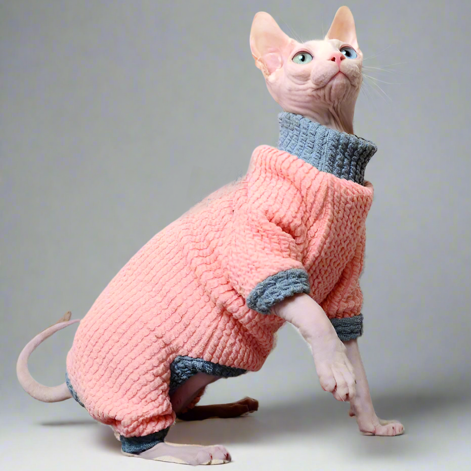 Waffle Warm Soft 4-Legged Sphynx Top