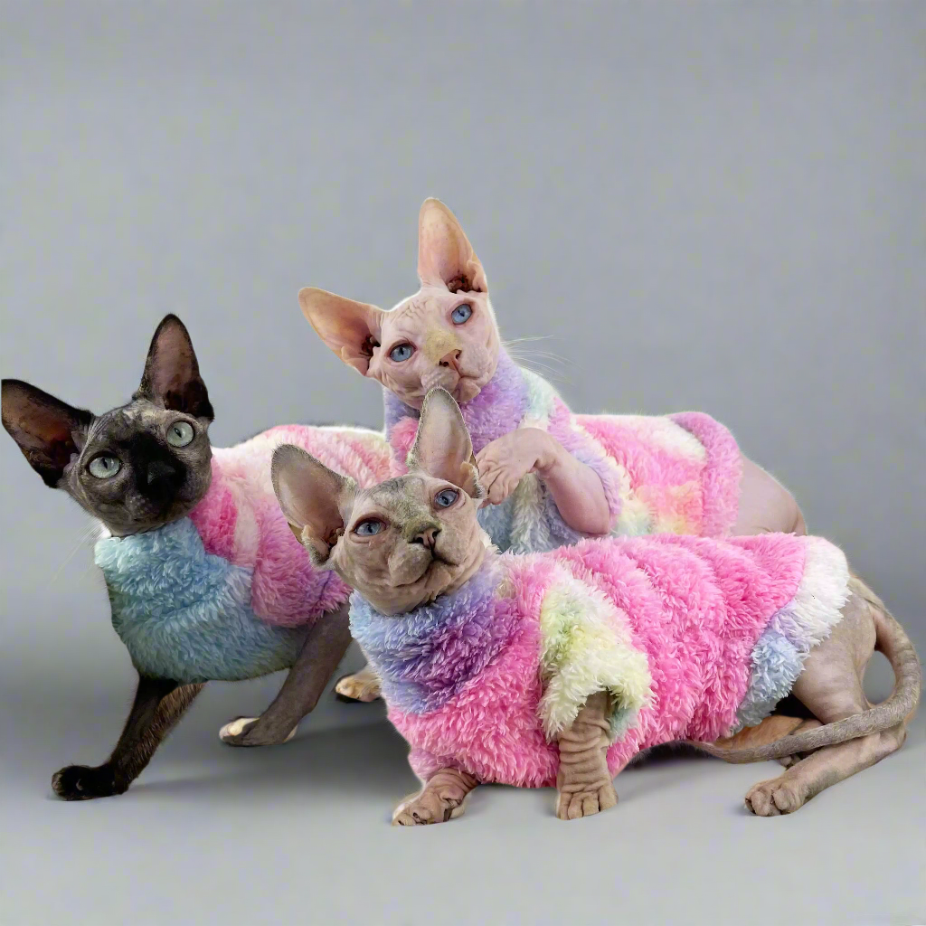 Unicorn Sphynx Cat Fluffy Fleece