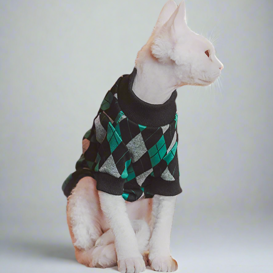 Diamond Sphynx Cat Sweater Jumper