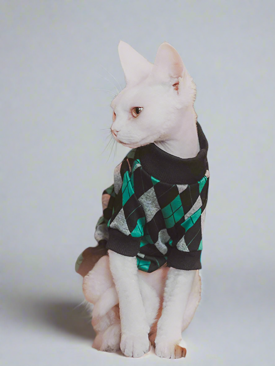 Diamond Sphynx Cat Sweater Jumper