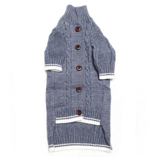 Sphynx Cat Cable Knit Cardigan Sweater