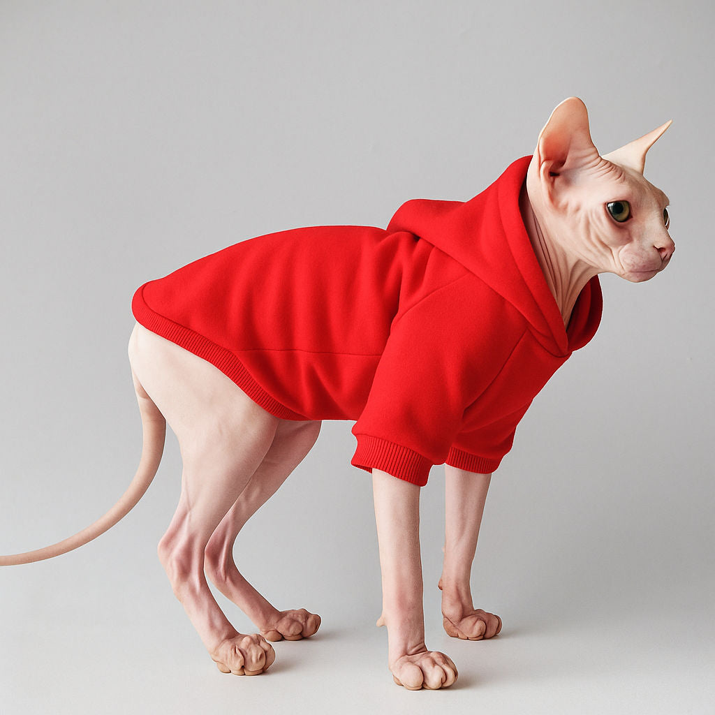 Plain Naked Cat Sweatshirt Hoodies