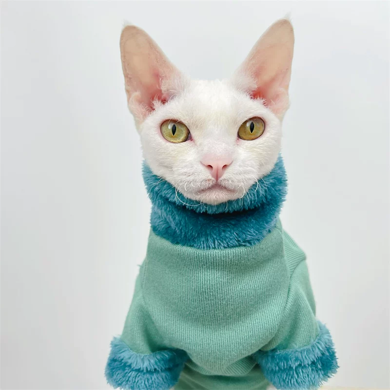 SALE Seaglass Sphynx Cat Fleece Large