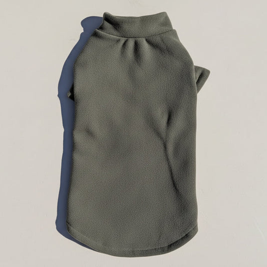 Sphynx Cat Soft Thermal Baselayer Fleece - Olive Green