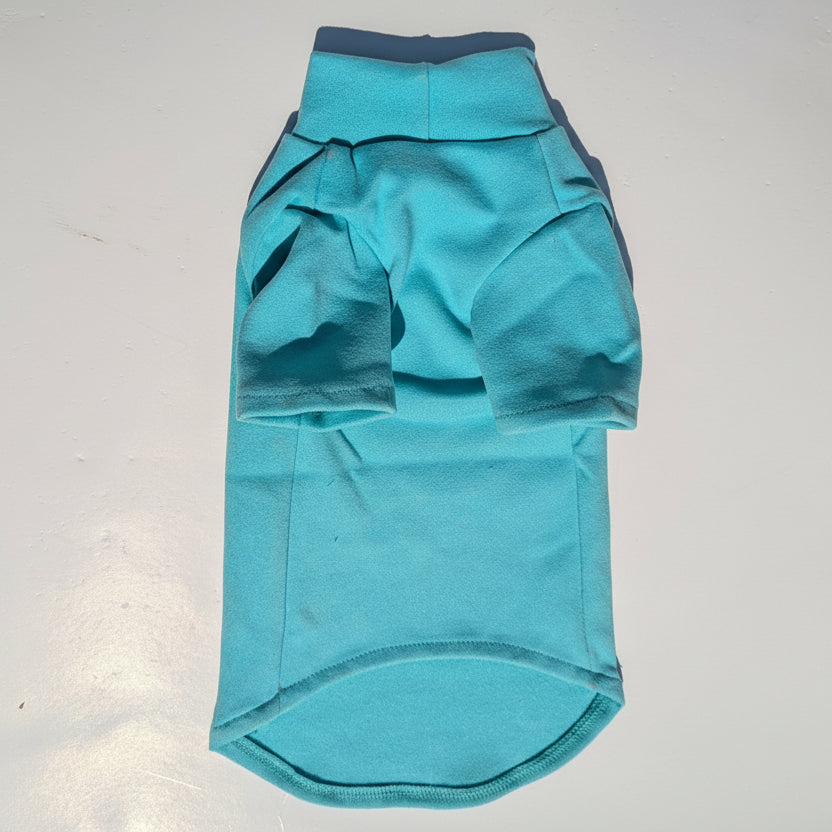 Sphynx Cat Soft Thermal Baselayer Fleece - Caribbean Sea