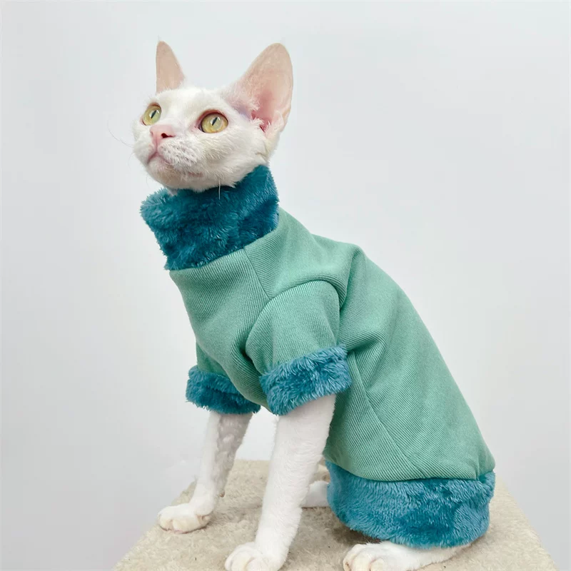 SALE Seaglass Sphynx Cat Fleece Large
