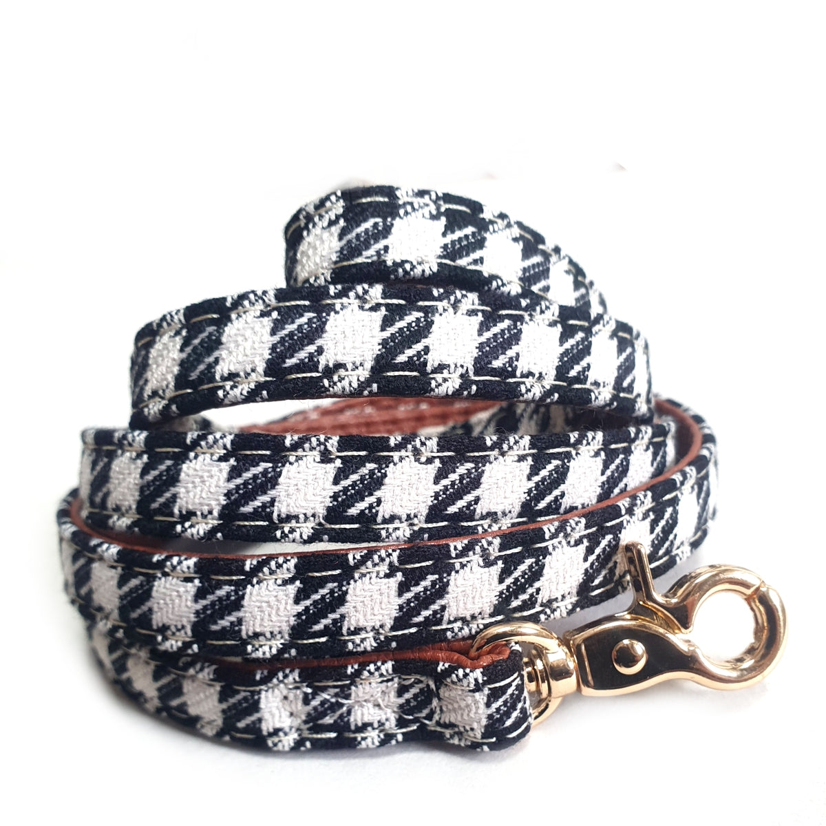 Black & White Fabric Cat Lead