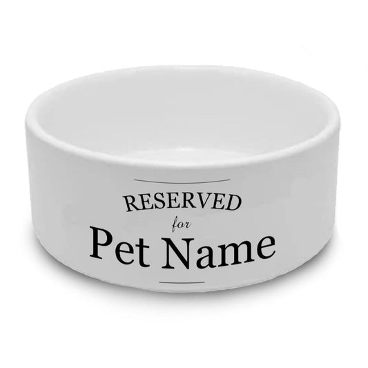 Personalised Cat Bowl with Reserved Design Image 1