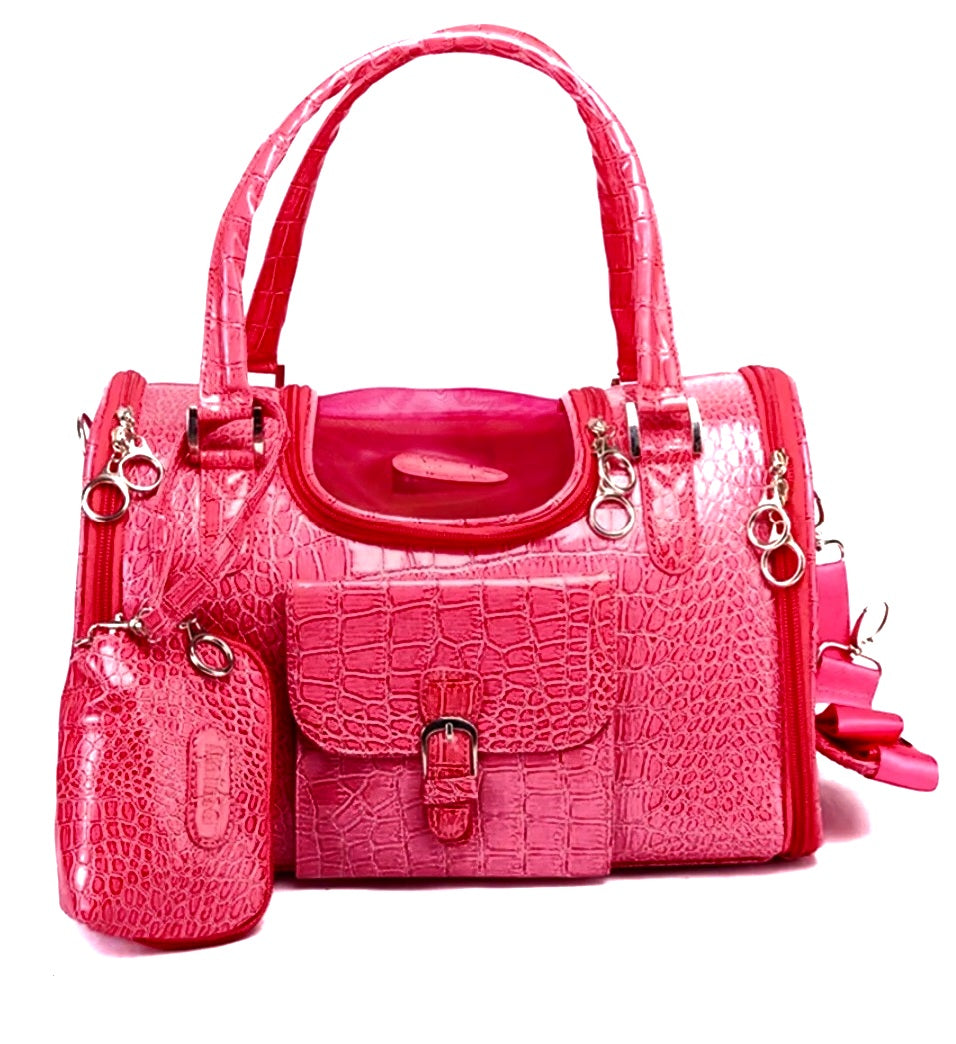 Sac de transport Croc Pet Cat - Rose